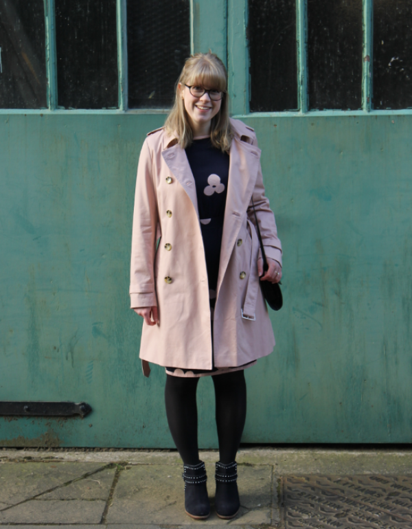 Trench Coat Berwarna Pastel